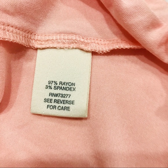 NWT Silky long sleeve blush top, curly hems - Picture 7 of 8